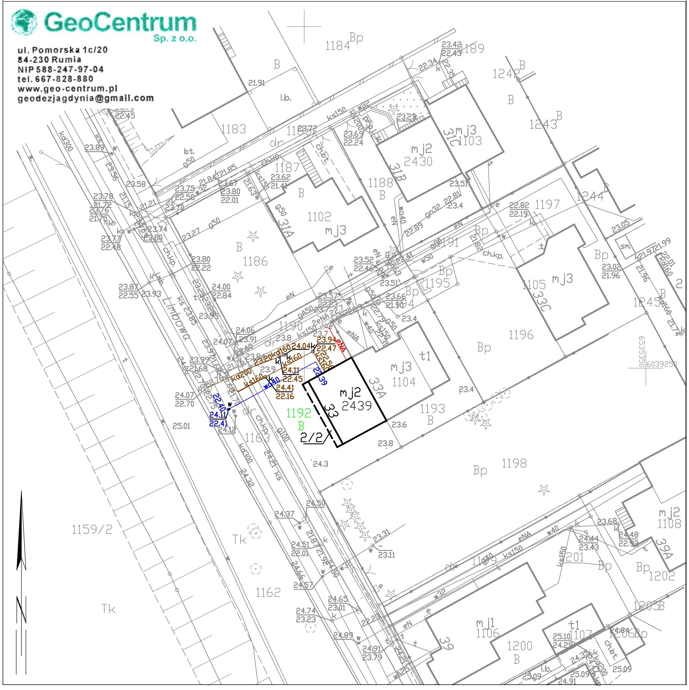 Geodezyjny pomiar powykonawczy.